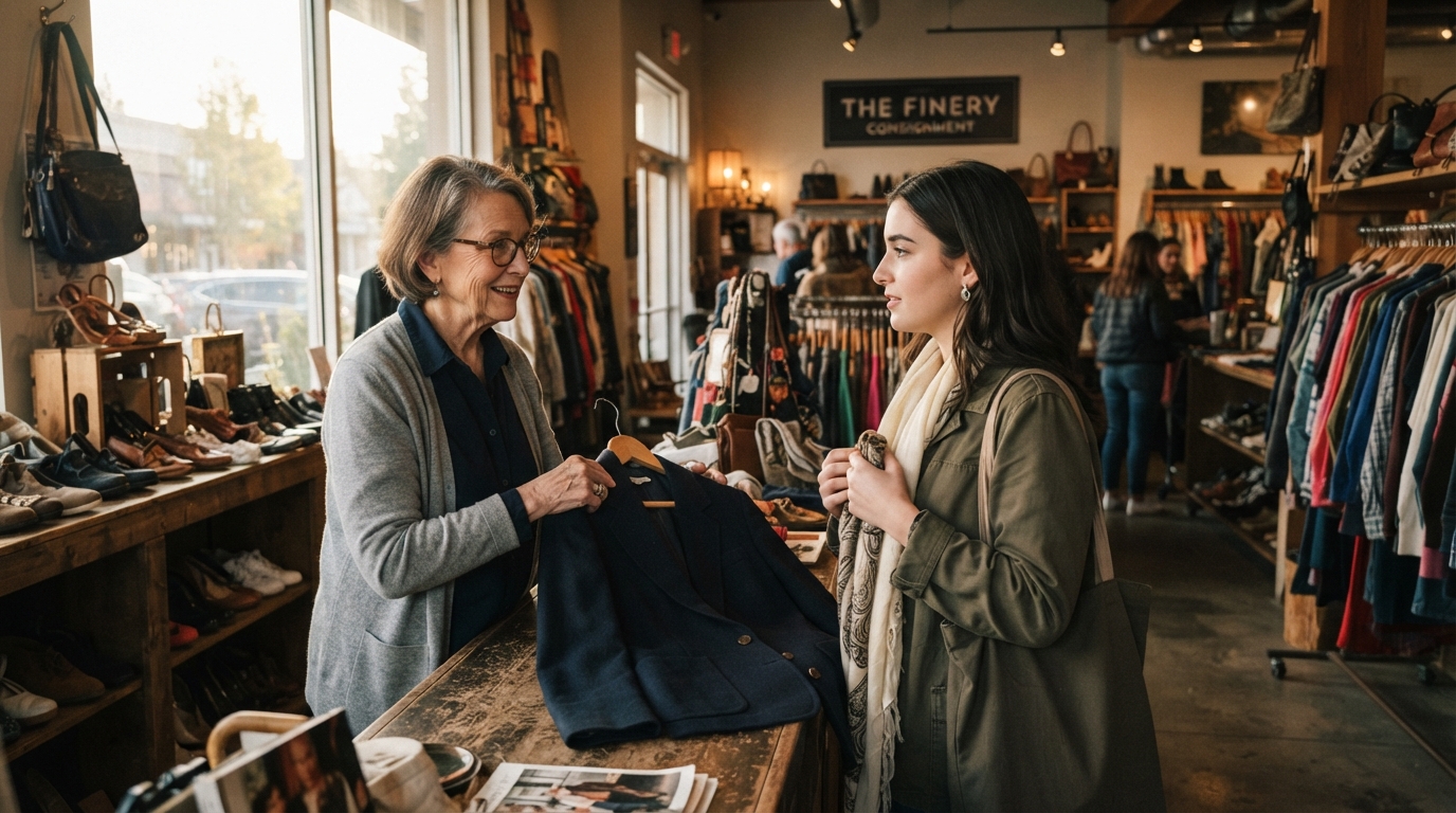 Editorial illustration for Choosing the Right Consignment Shop: A Guide for Buyers and Sellers