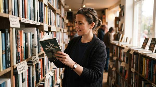 Editorial illustration for How Independent Bookstores Curate Their Inventory Beyond Bestsellers